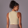 Beige Athletic Compression Top