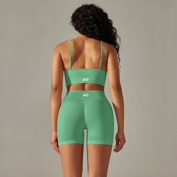 Mint Green Strappy Seamless Sports Set