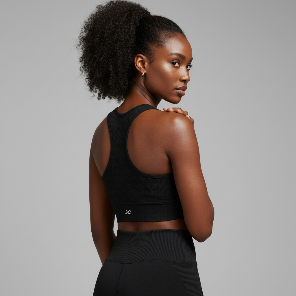 Back view looking over shoulder