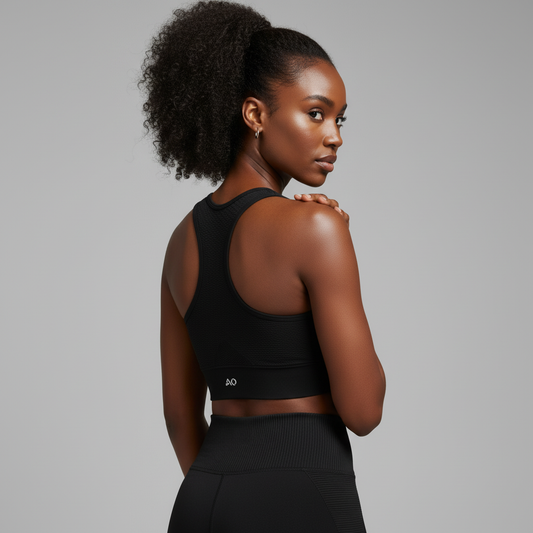 Back view looking over shoulder