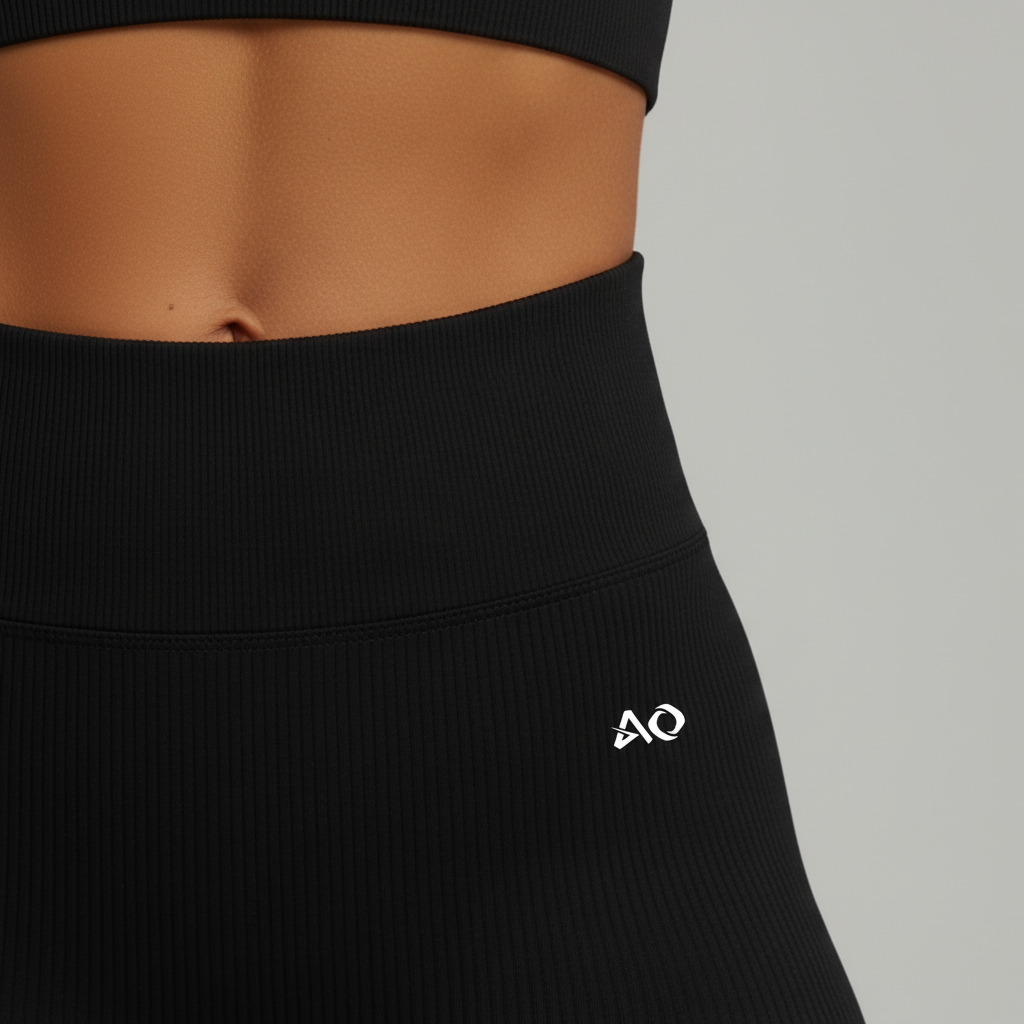 Black Athletic Wear - Waistband Detail