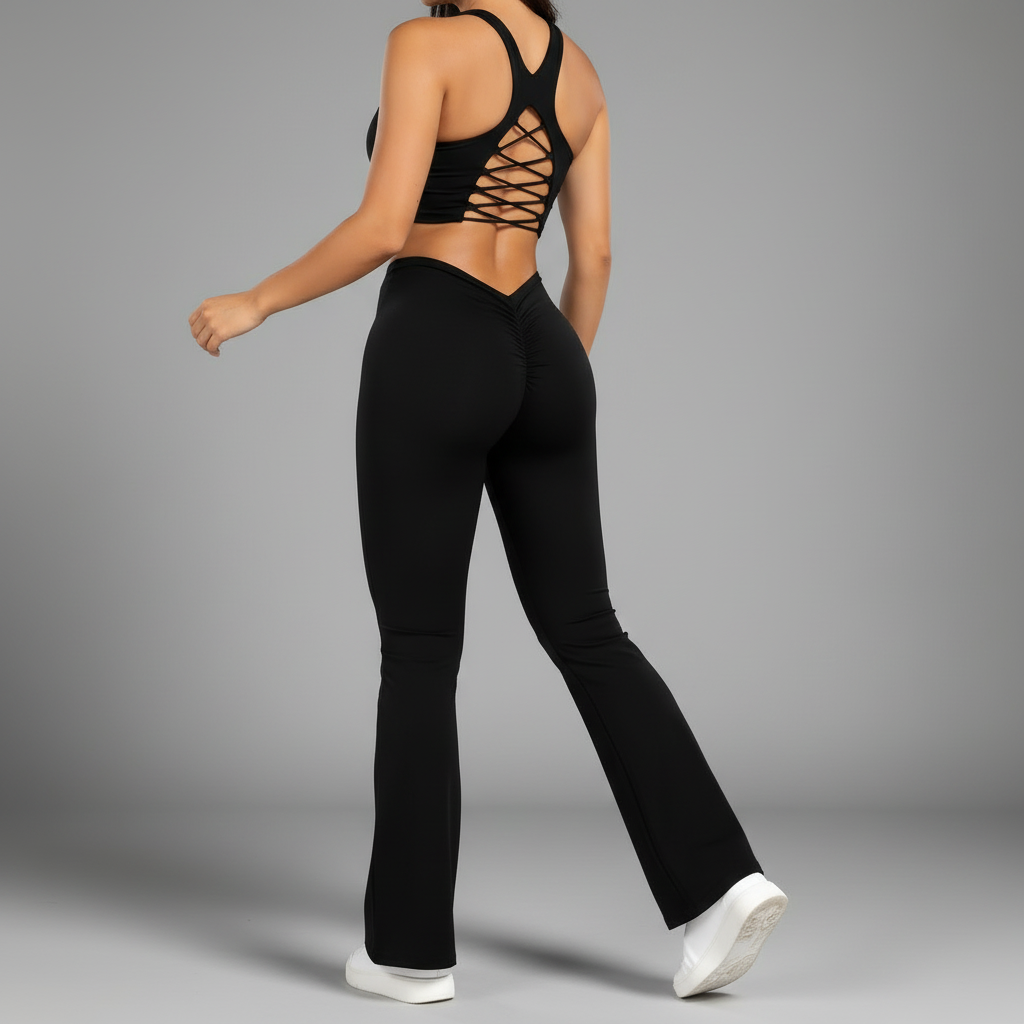 Black Flare Joggers Only 5