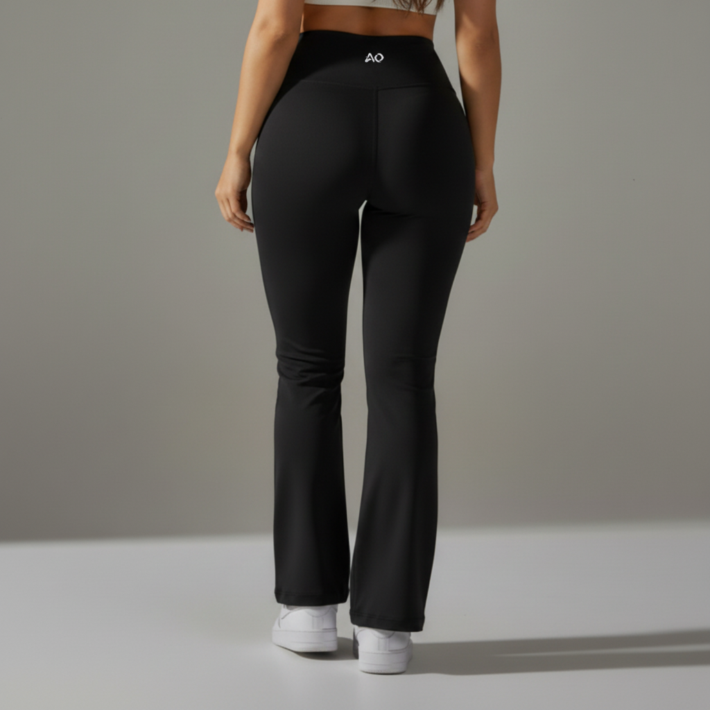 Black Joggers Back AO Logo