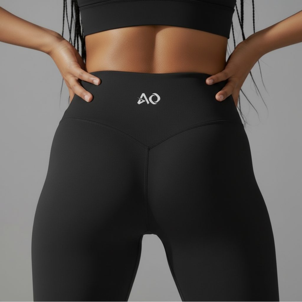 Black Leggings Back AO Logo HQ