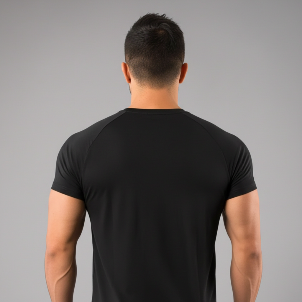 Black Performance T-Shirt - Back