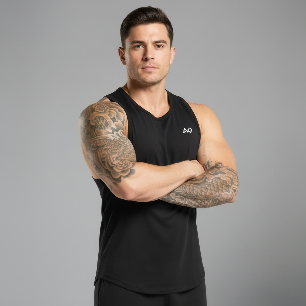Black Performance Tank - Arms Crossed HQ