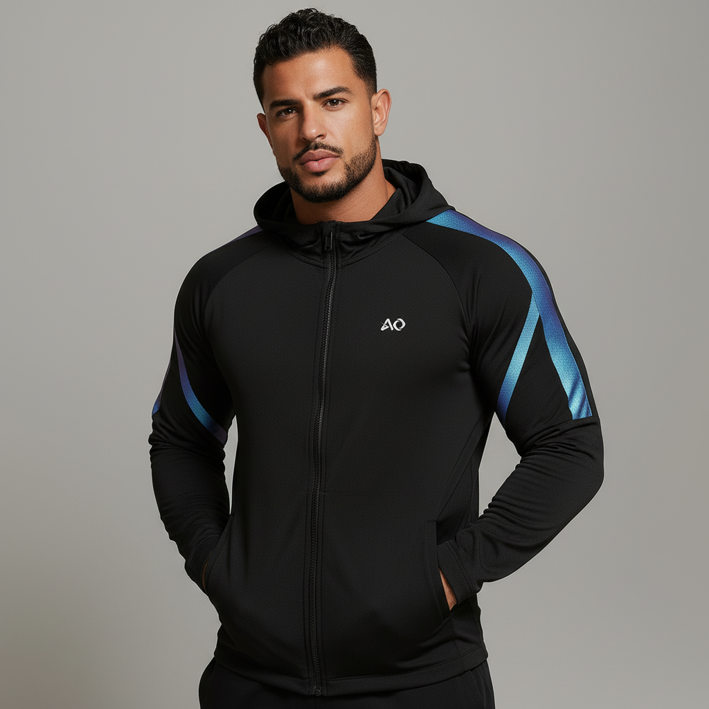 Black Zip Hoodie - Relaxed