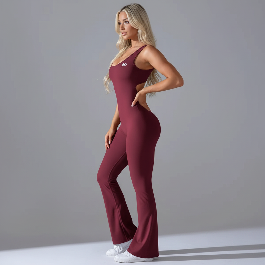 Blonde model side profile
