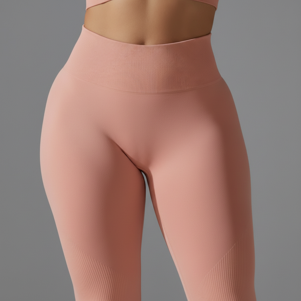 Blush Pink Leggings Front No Logo - 1