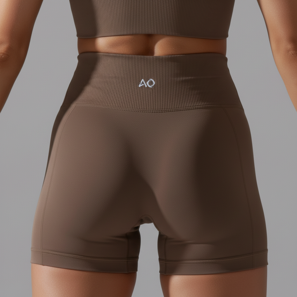 Brown Shorts Waistband AO Logo