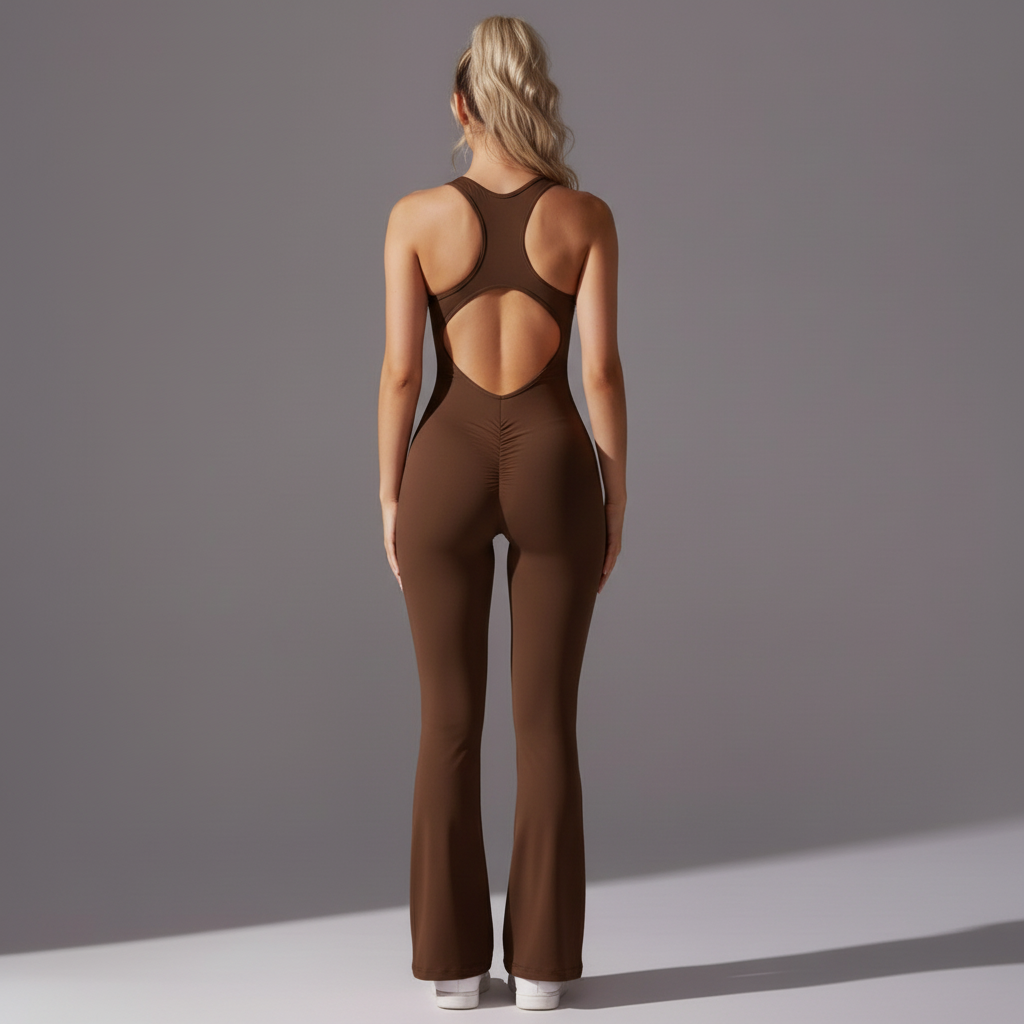 Brown Unitard - Back