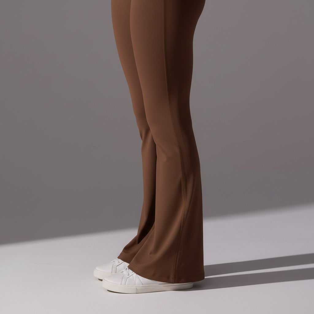 Brown Unitard - Flared Hem Detail