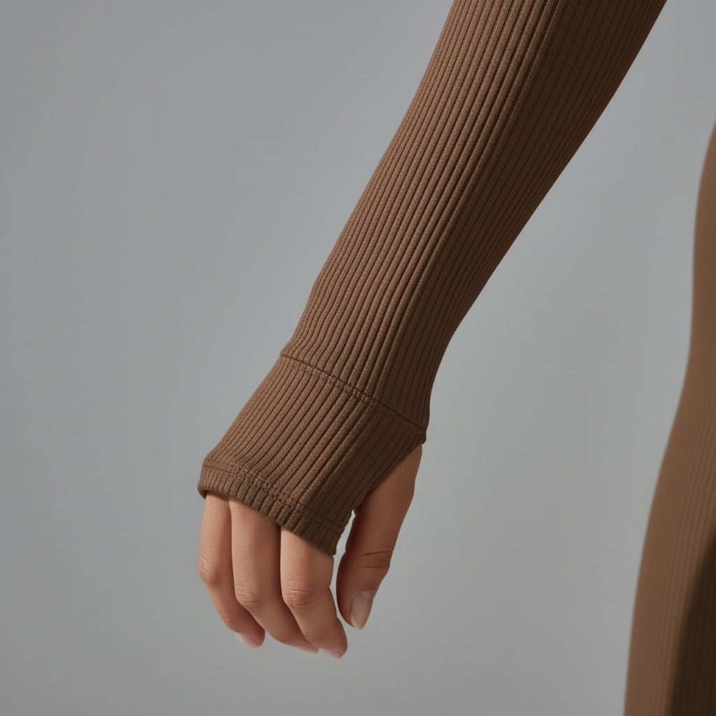 Brown Unitard - Sleeve Detail