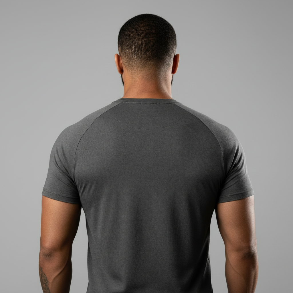 Charcoal Grey T-Shirt - Back