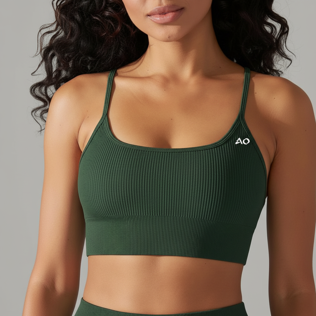 Close-up detail with AO logo