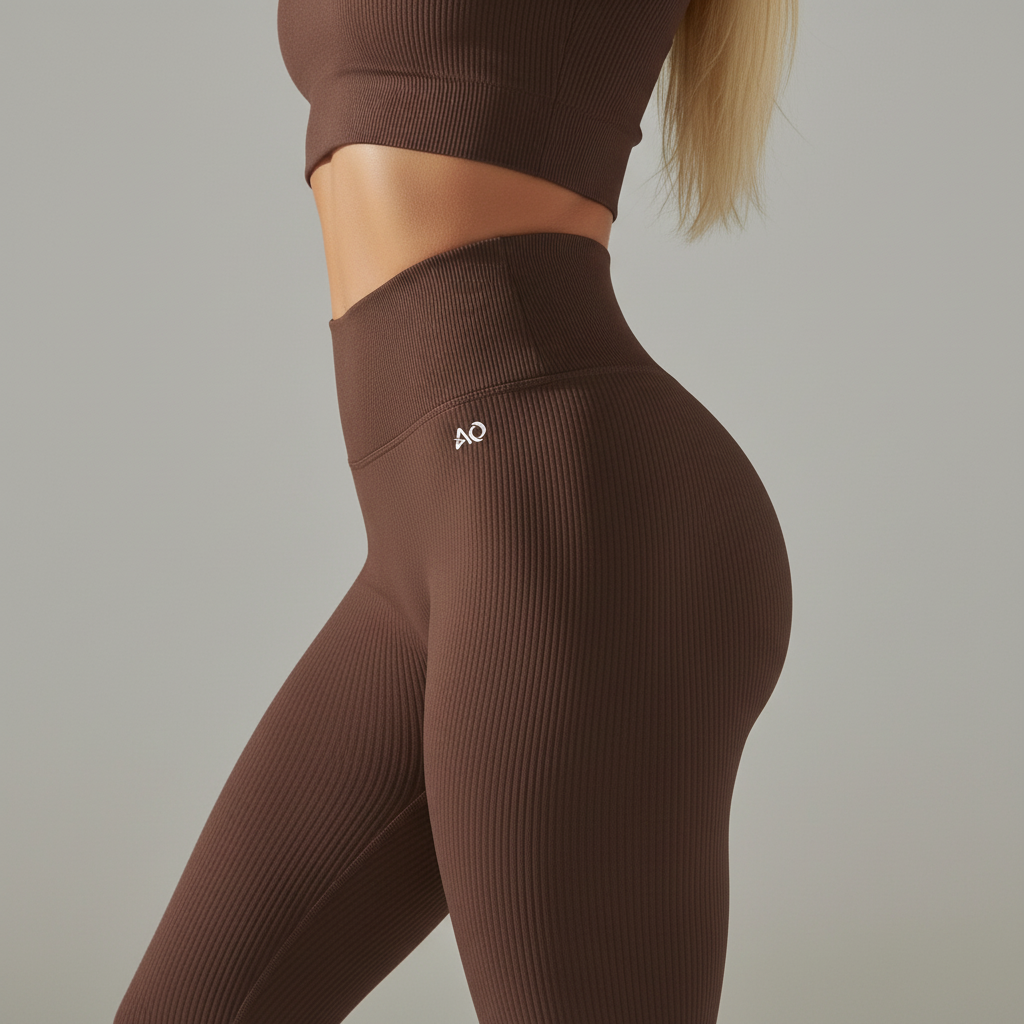 Close-up side profile with AO logo brown