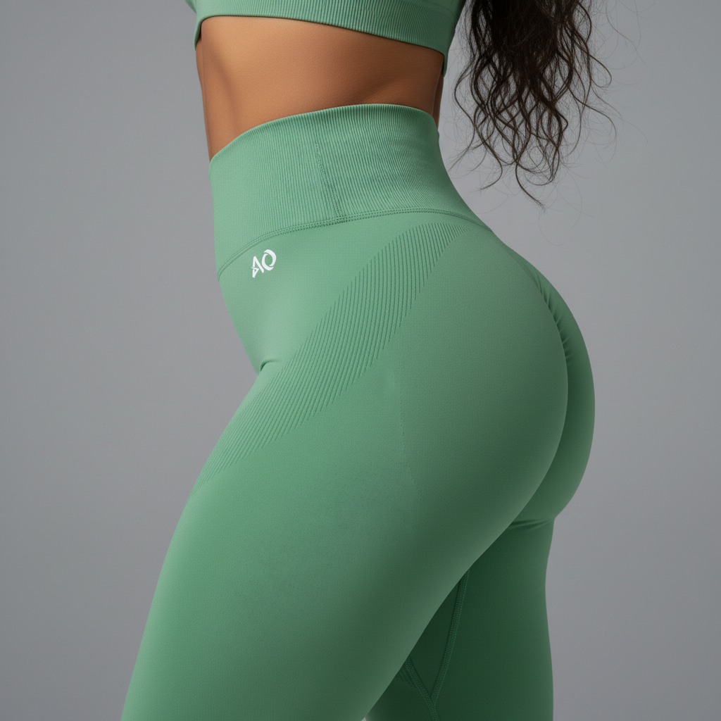 Close-up side view waistband with logo