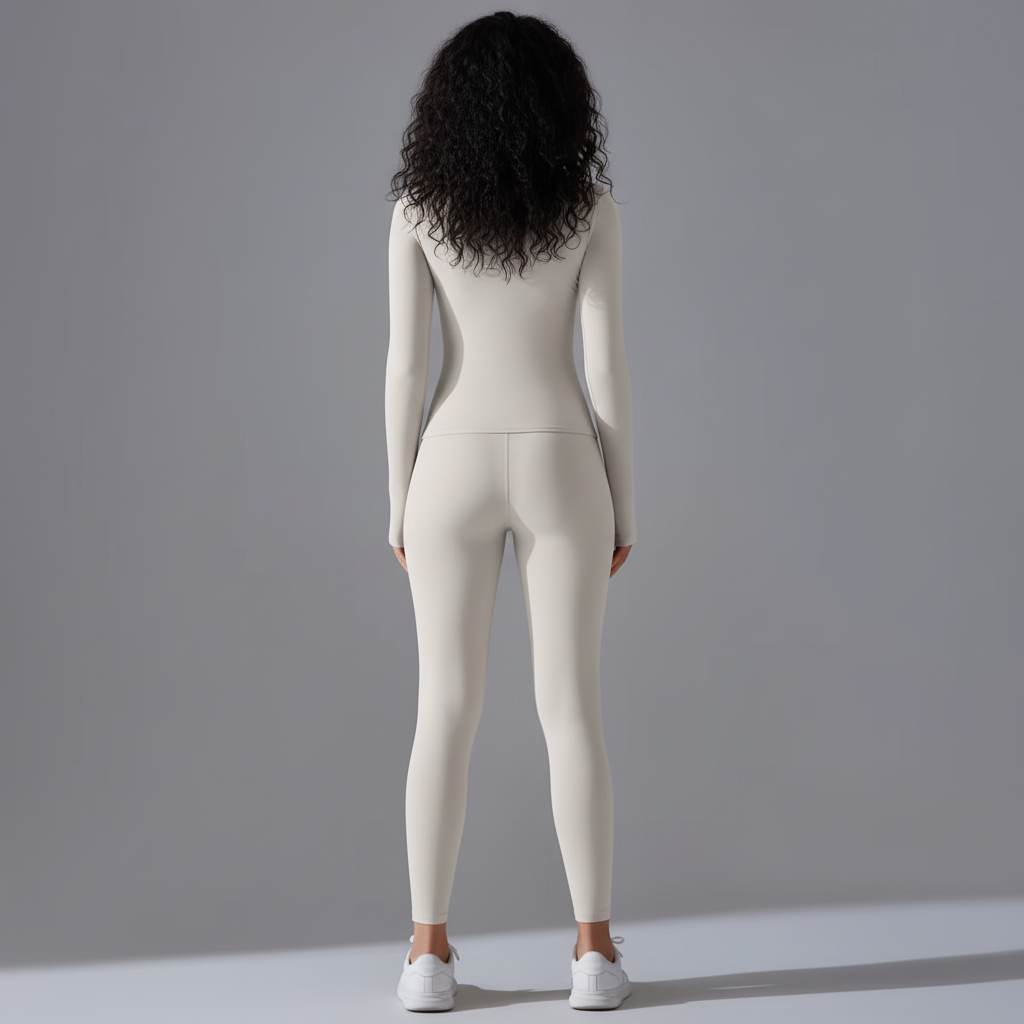 Cream Set - Back Athletic Stance