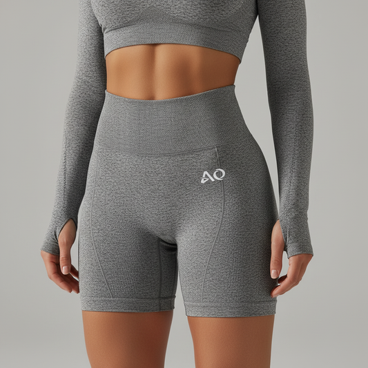 Detail shot - Waistband with AO logo and textured construction