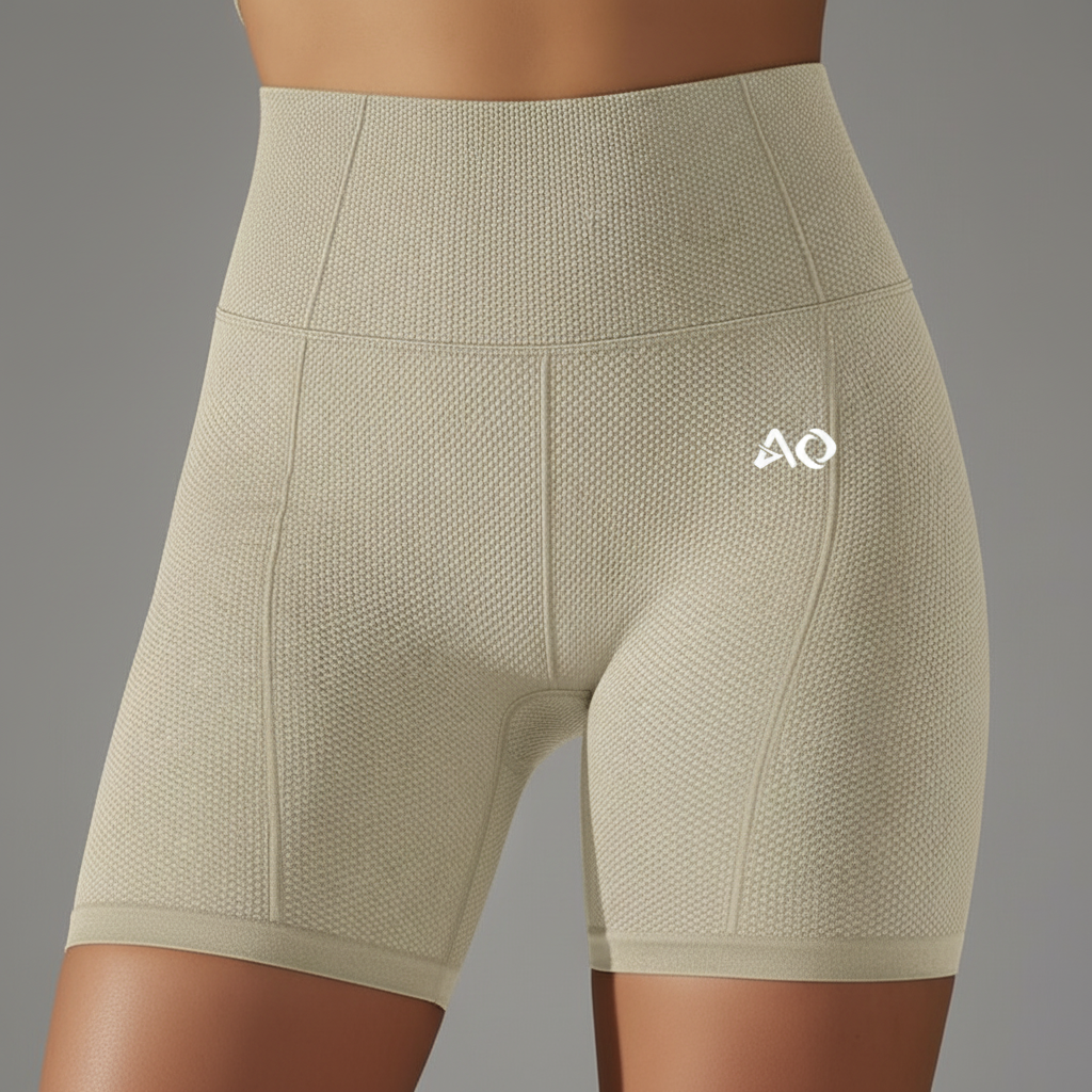 Detail shot - Wide ribbed waistband and textured mesh