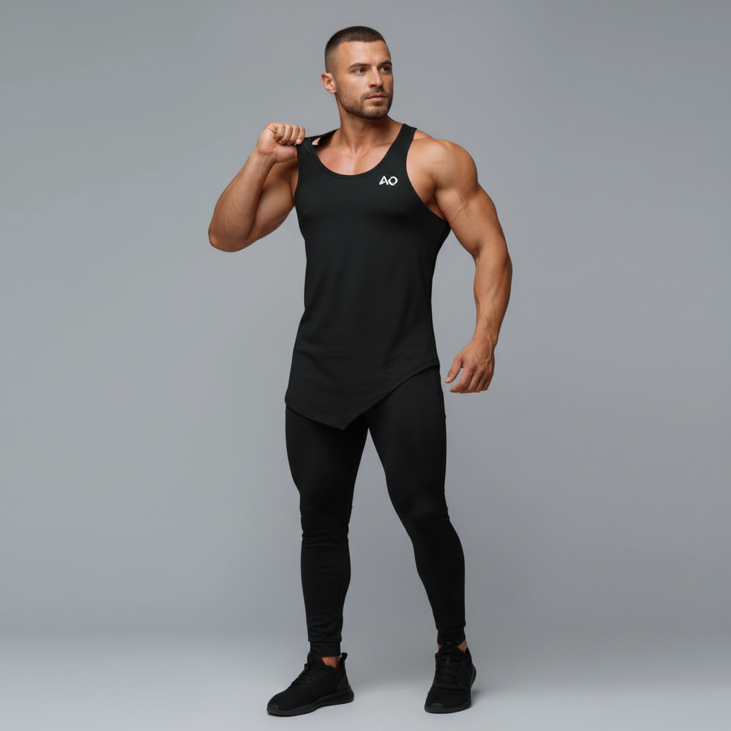 Dynamic Pose - Black Tank Top 1200x1200