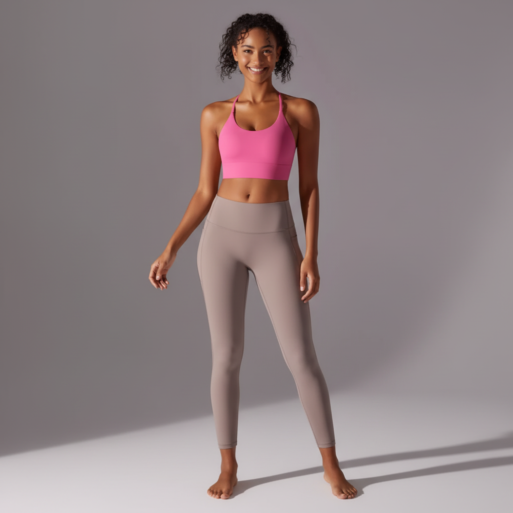 Dynamic pose with confident smile