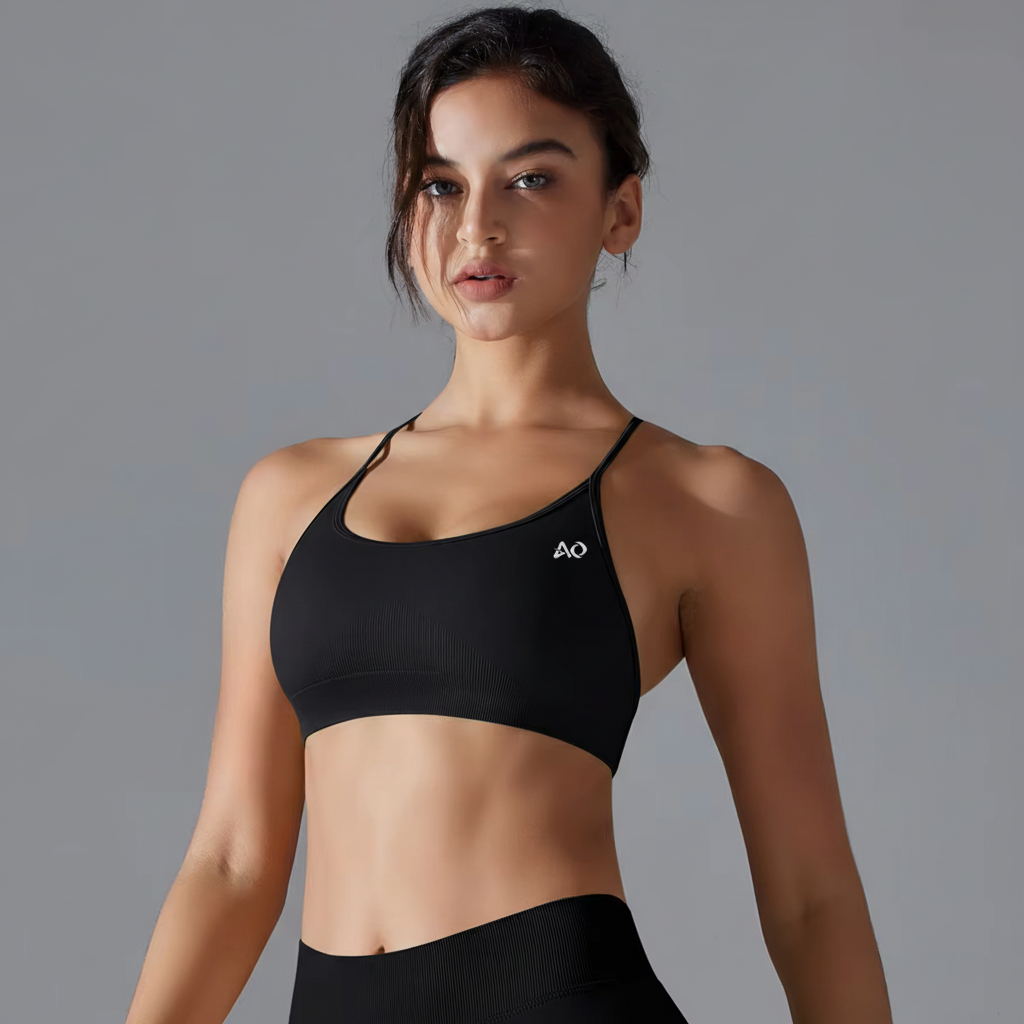 Front view - Black activewear