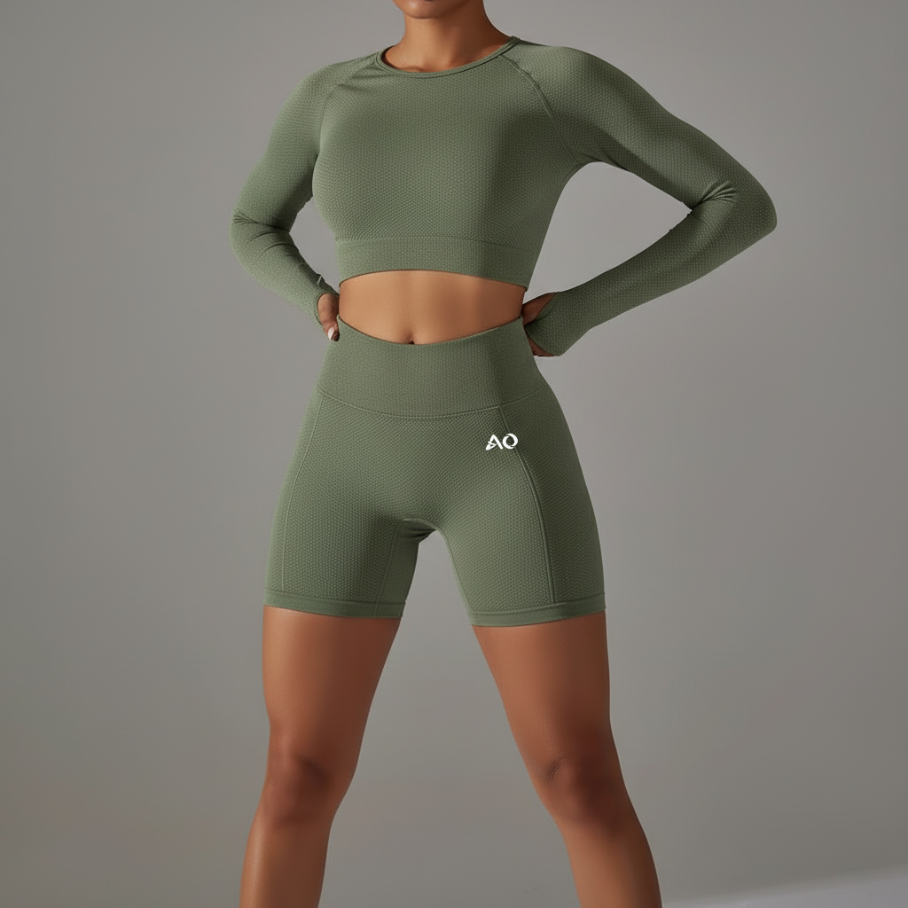 Front view - Sage green set
