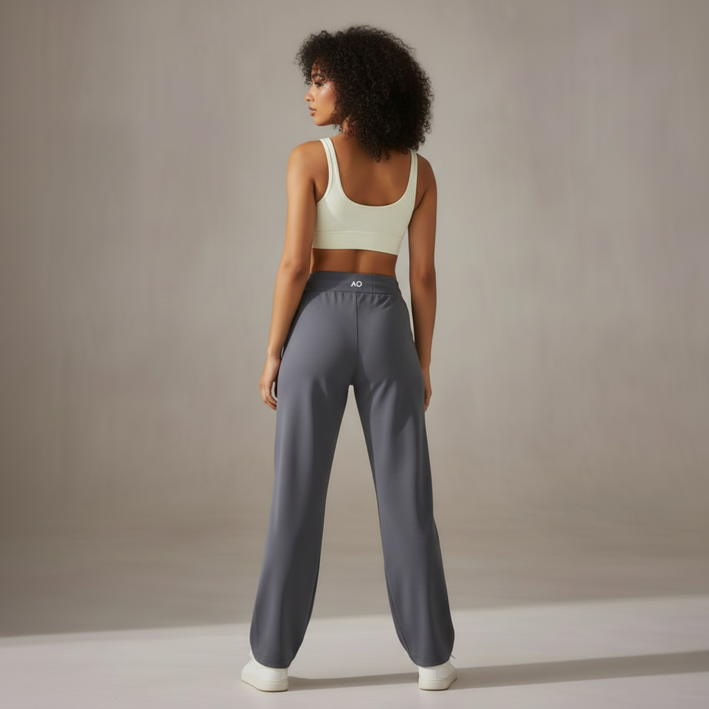 Slate Gray Wide Leg Pants