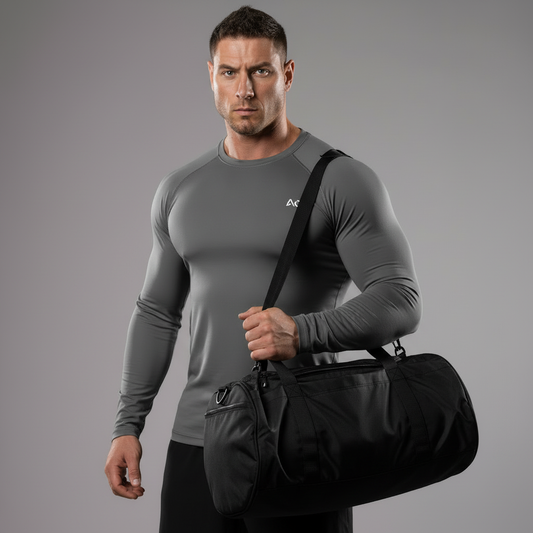 Holding Gym Bag