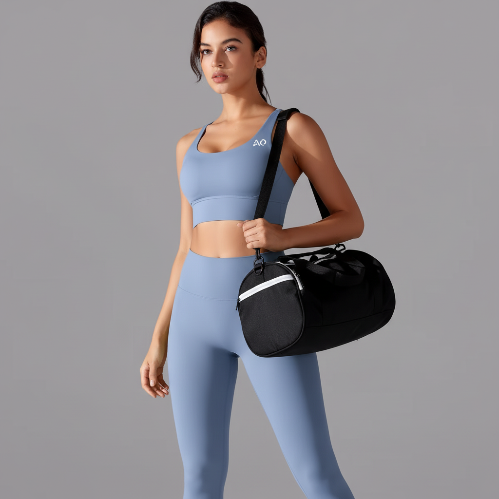 Holding Gym Bag