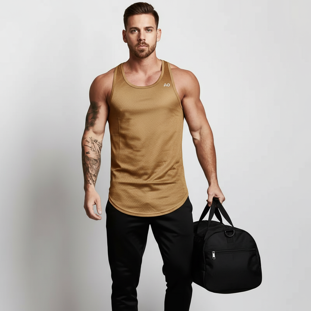Holding Gym Bag