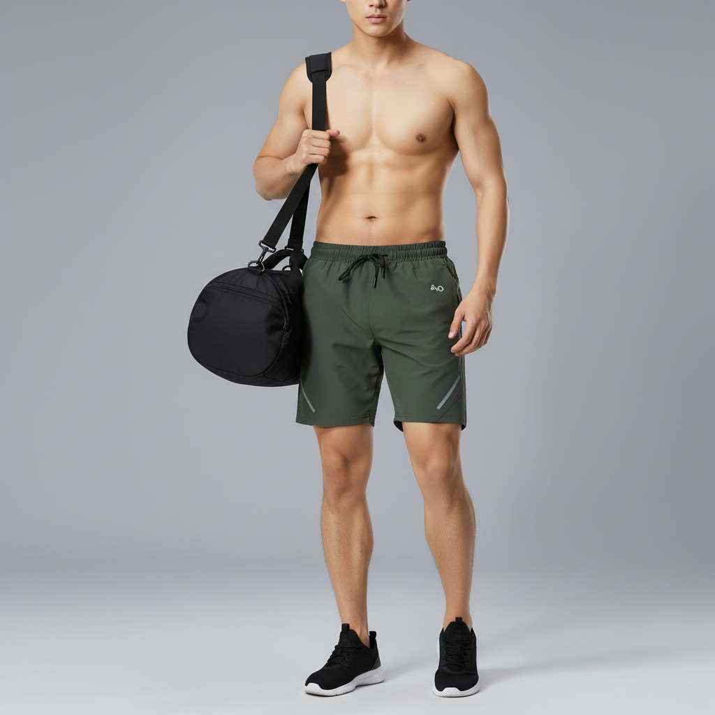 Holding Gym Bag