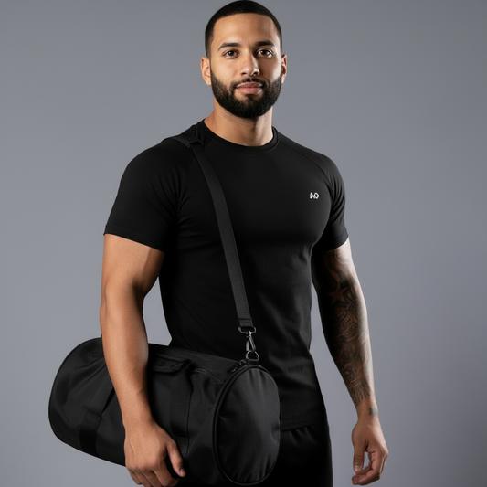 Holding Gym Bag