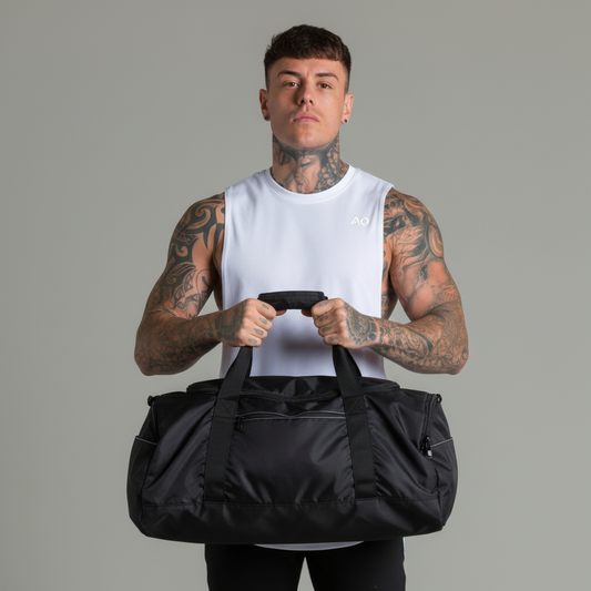 Holding Gym Bag