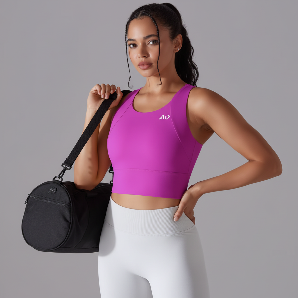 Holding Gym Bag