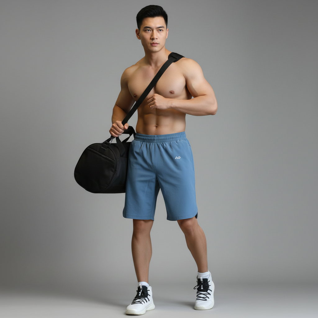Holding Gym Bag