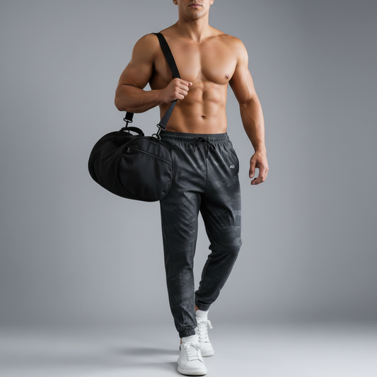 Holding Gym Bag