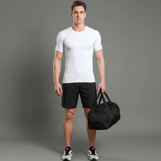 Holding Gym Bag