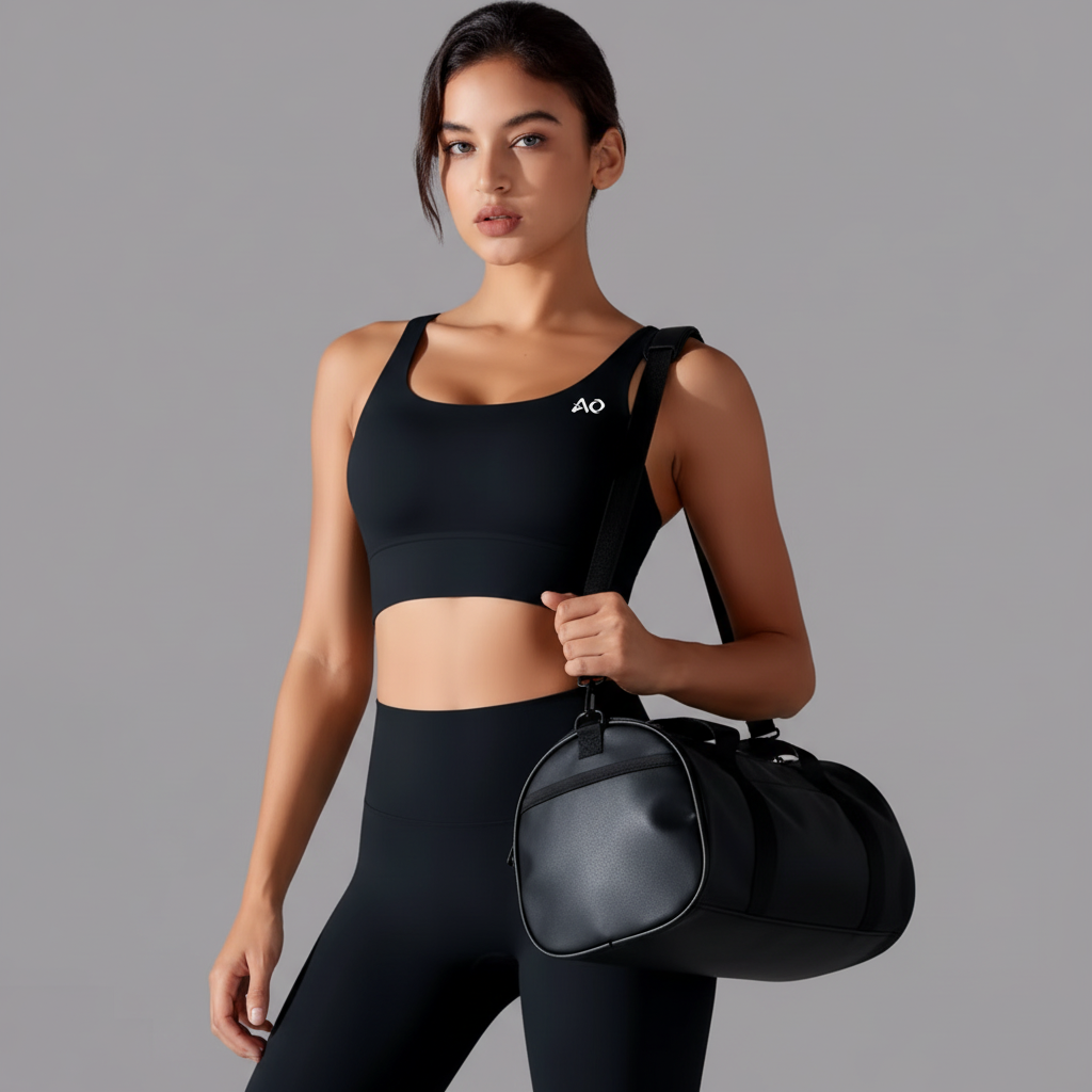 Holding Gym Bag