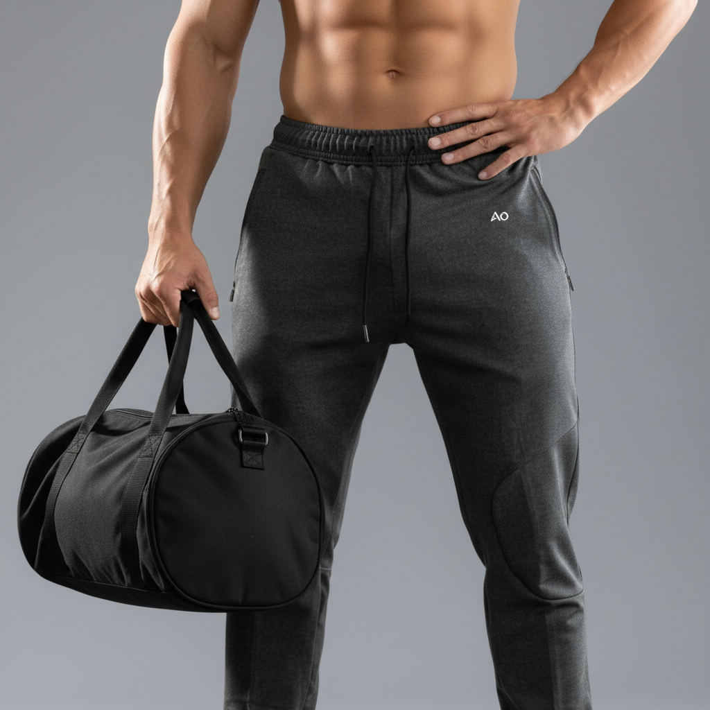Holding Gym Bag