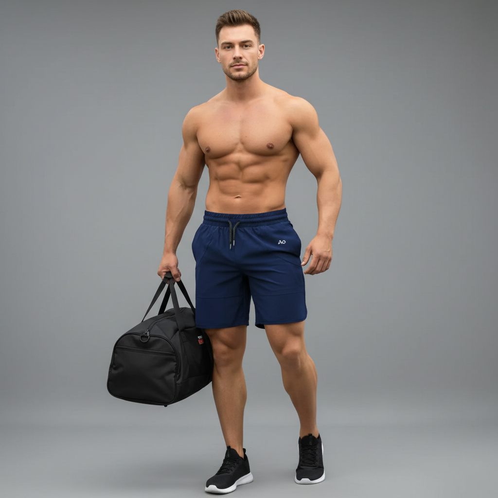 Holding Gym Bag