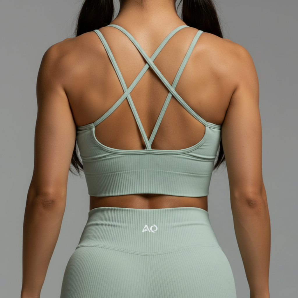 Mint Green Crossback Strap Detail