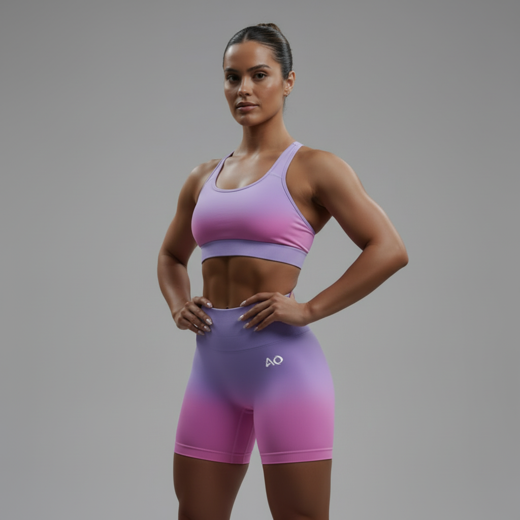 Purple-Pink Gradient Set - Three-Quarter Front