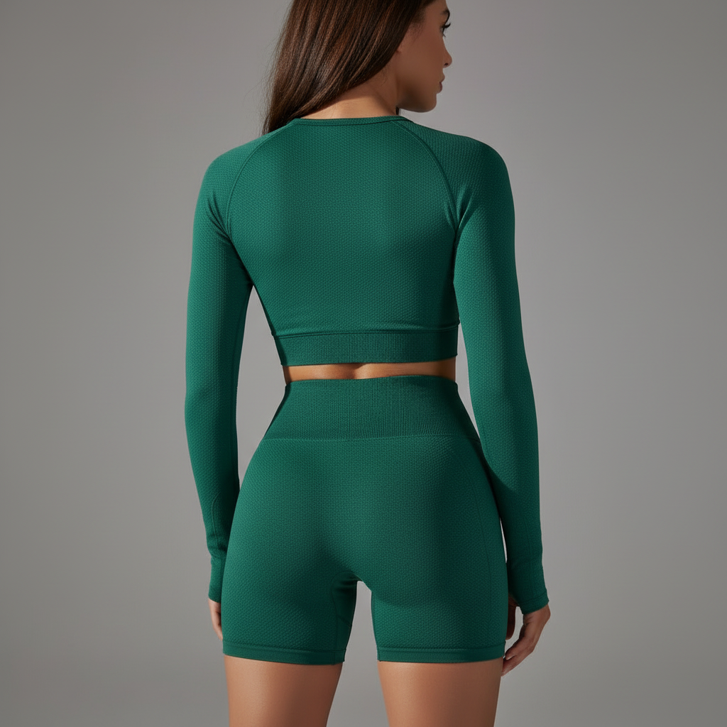 Rear view - Emerald green set