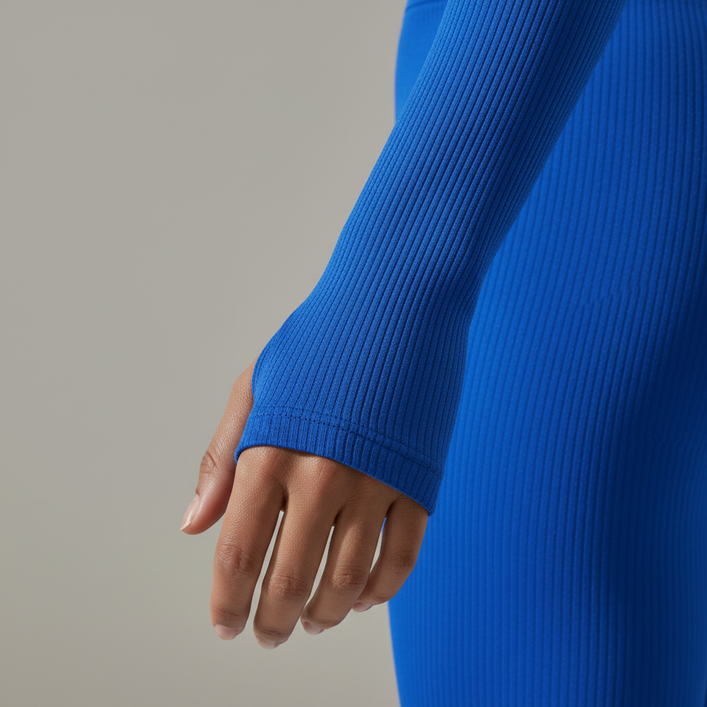 Royal Blue Unitard - Sleeve Detail