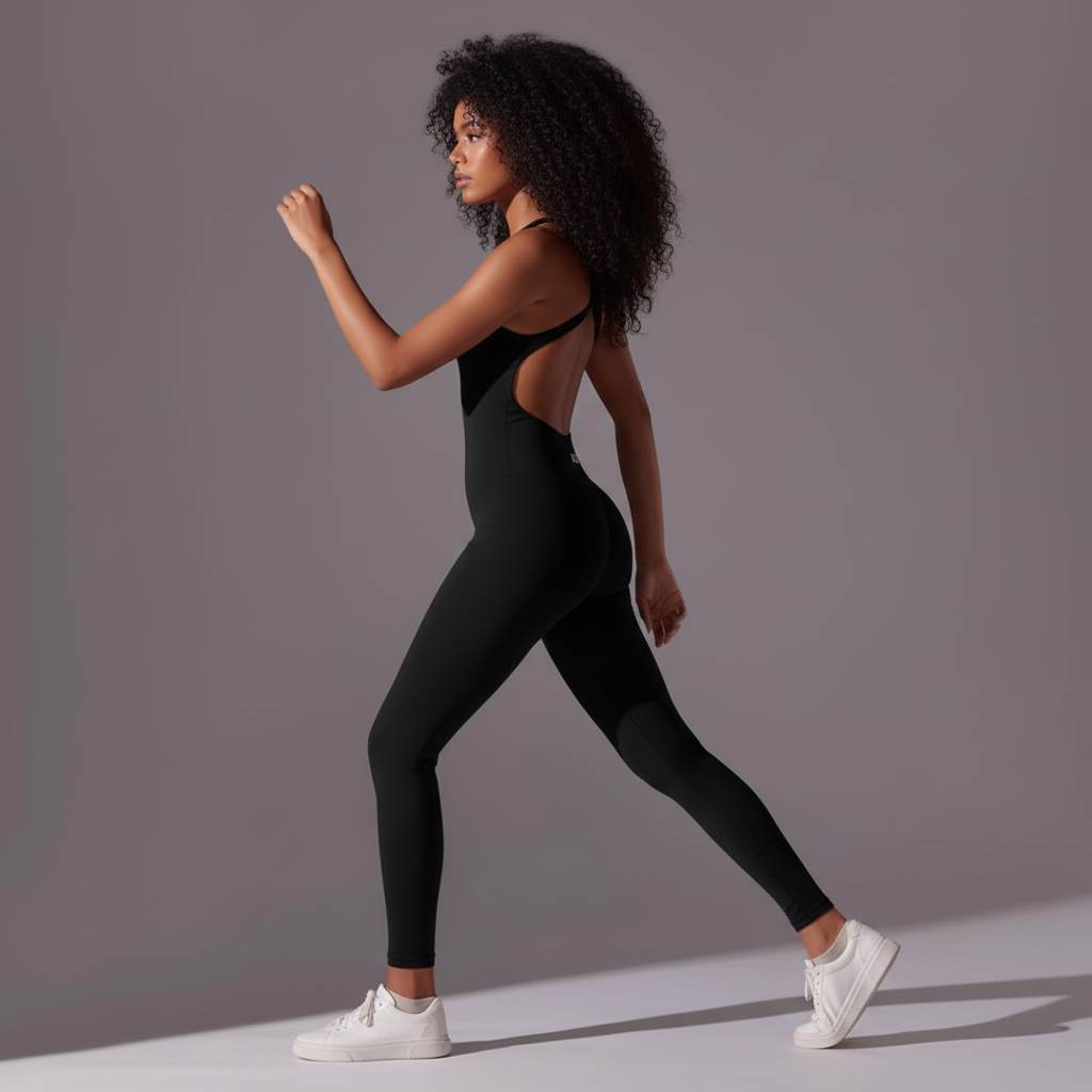 Side angle athletic stance