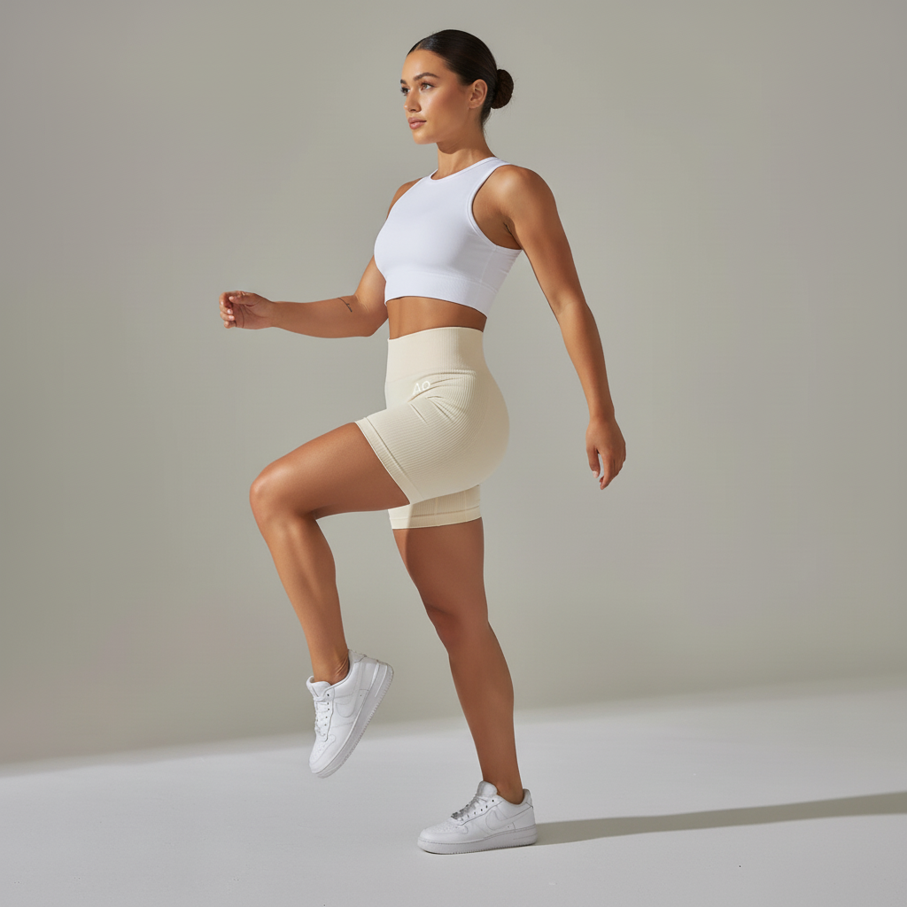 Side angle athletic stance
