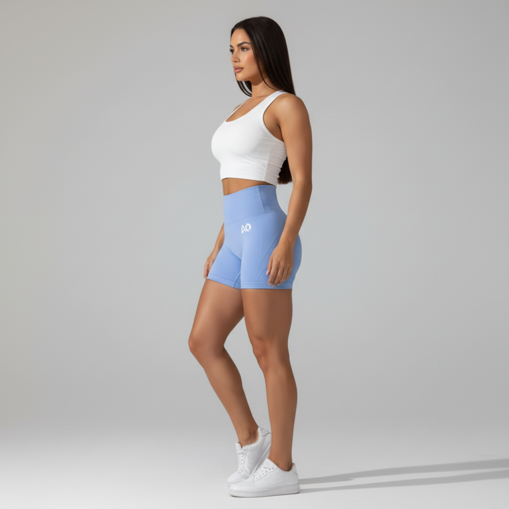 Side angle athletic stance