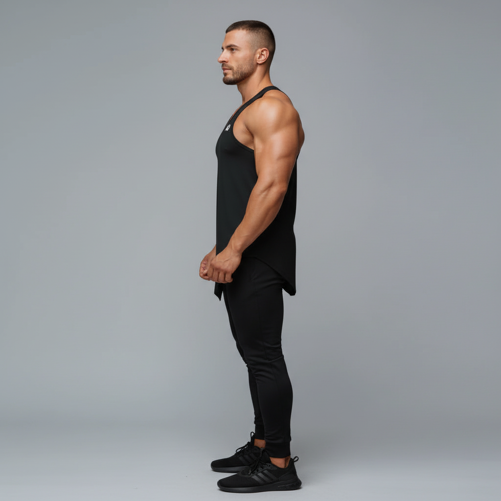 Side Profile - Black Tank Top 1200x1200